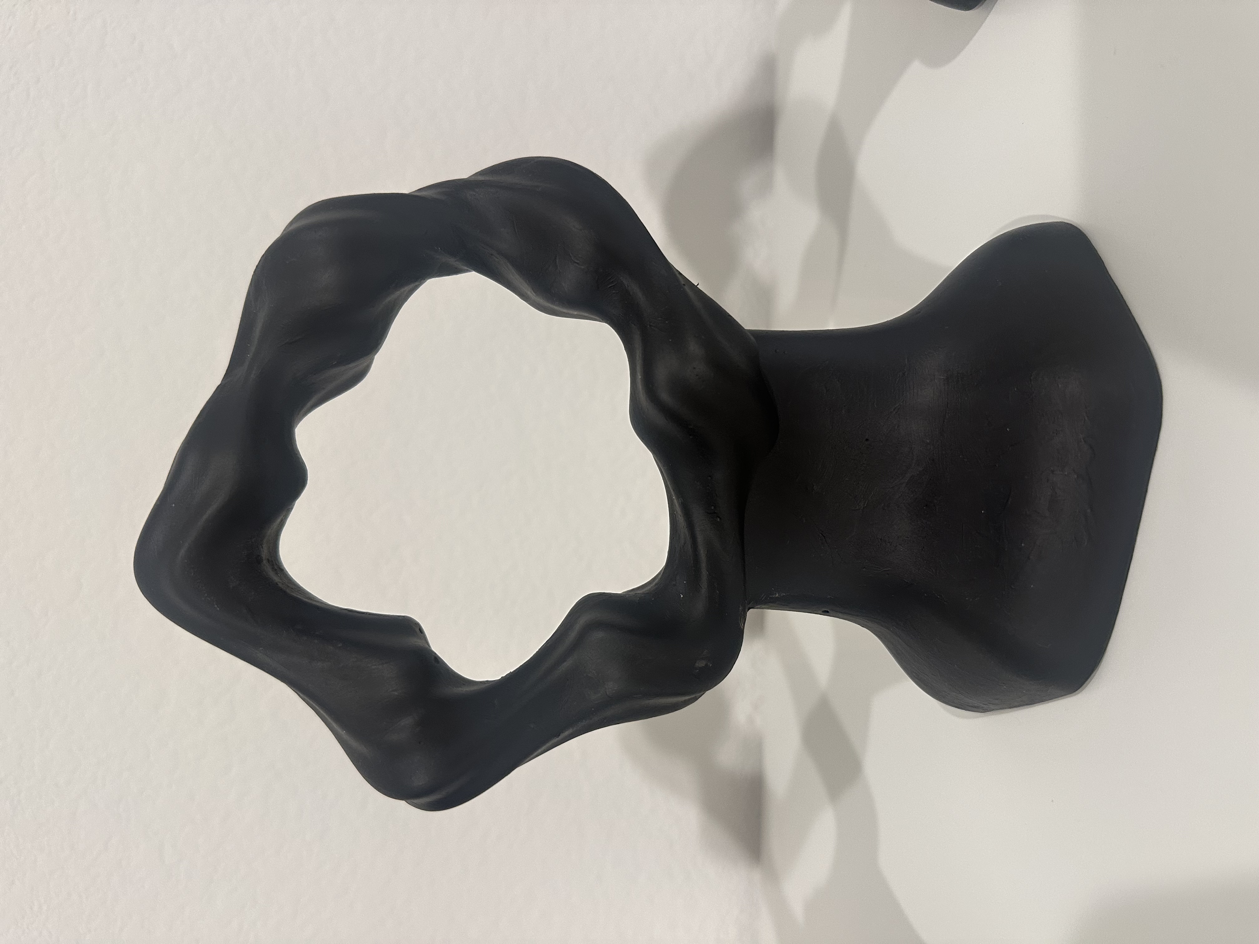 Flow Noir Stoneware Ceramic Sculpture