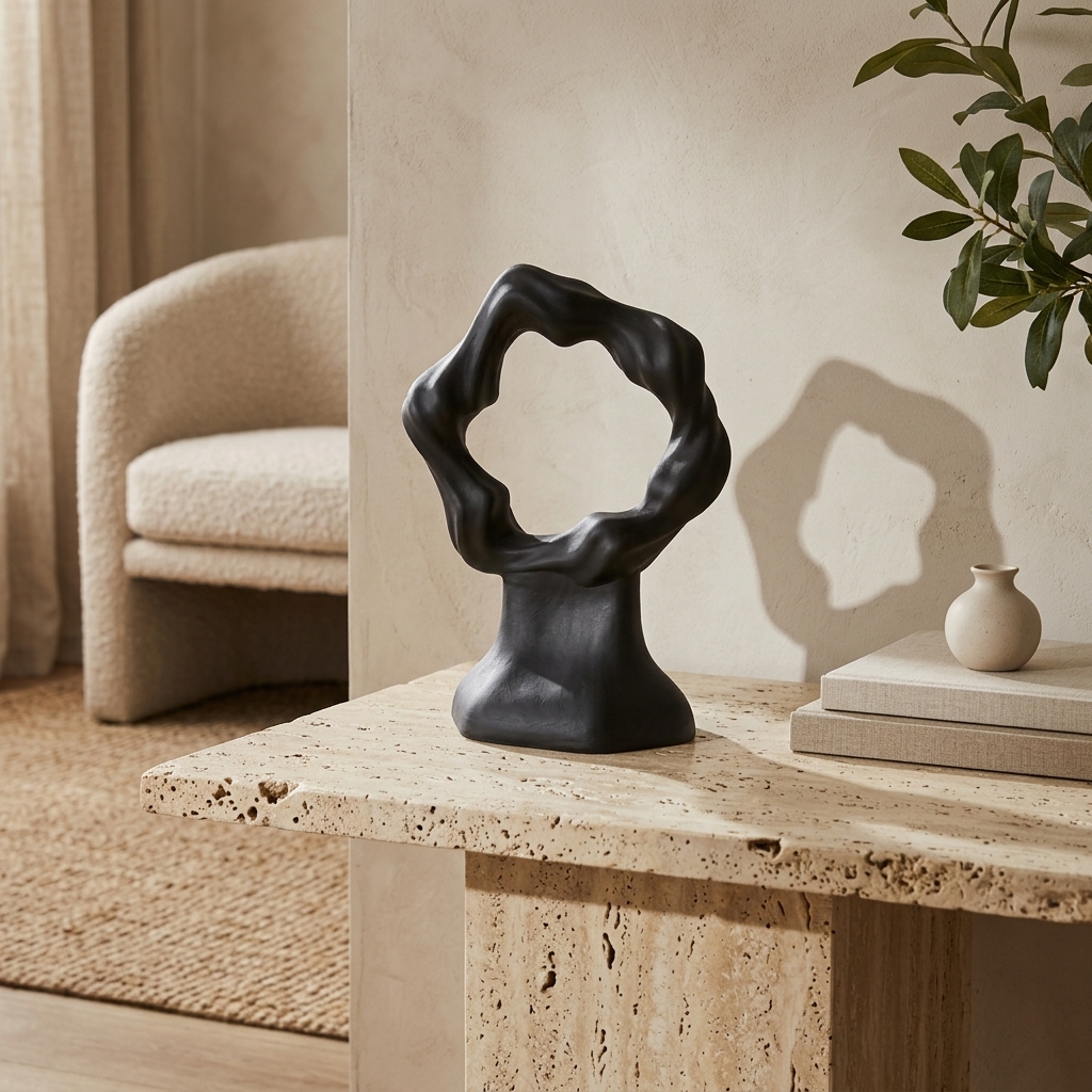 Flow Noir styled on a side table